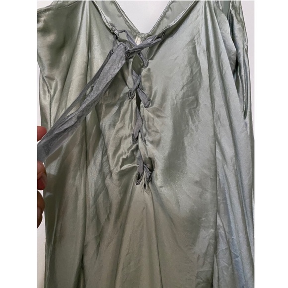 Greg Lauren- The Sad Silk Cami Moss - Picture 5 of 7